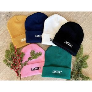 NEW Mens Womens NFL NBA School Spirit Team Colors Sports Beanie 6 Colors!